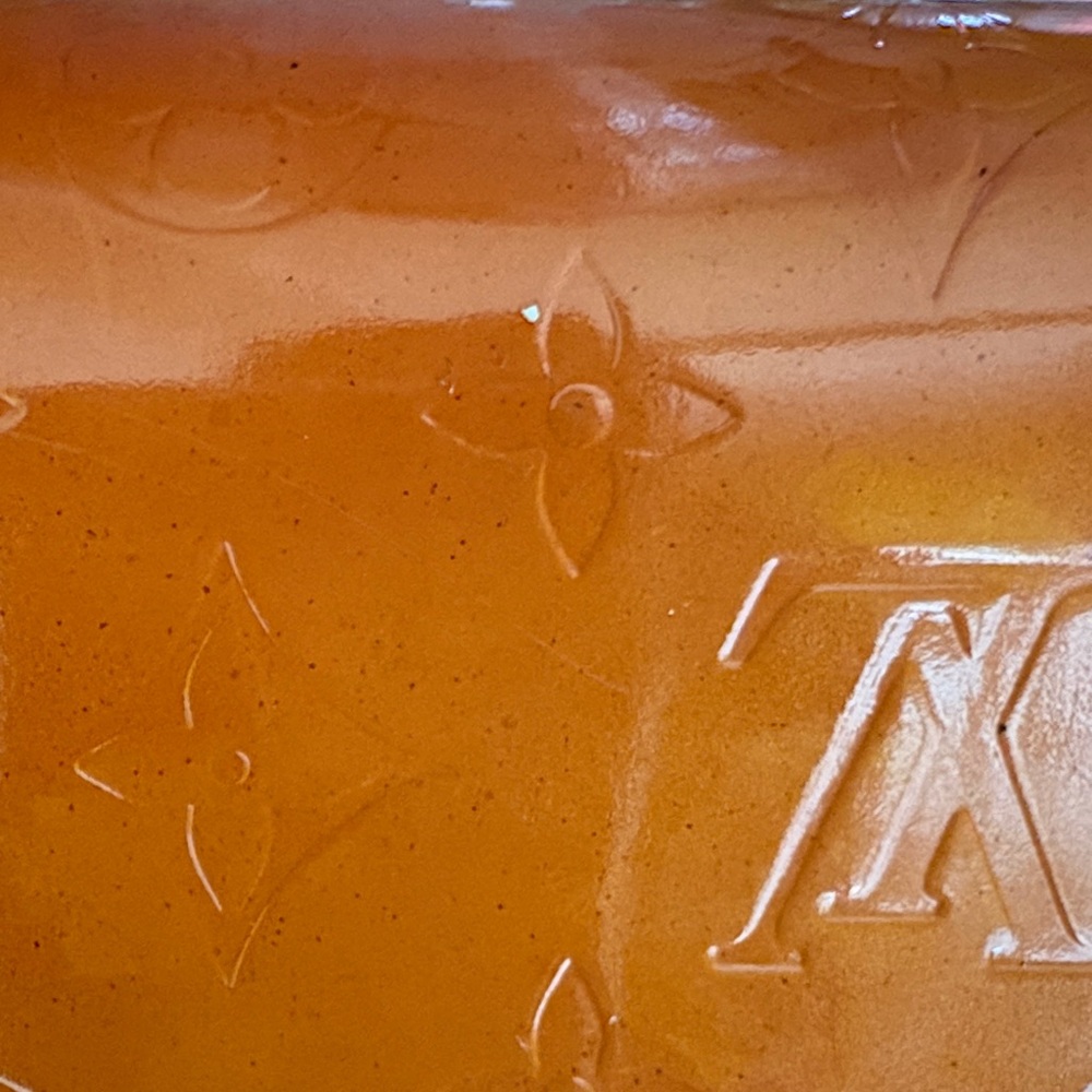 Louis Vuitton Shiny Orange Monogram Wallet - Picture 9 of 16